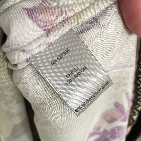 John • Mark Hand Printed Beaded V-Neck Art to Wear Tunic Size XL Pink Paisley l1 - Picture 8 of 10